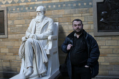 Me and the man, Natural History Museum, London